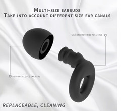 Reusable Silicone Ear Plugs Noise Cancelling Earplugs Protector Study Sleep Swim