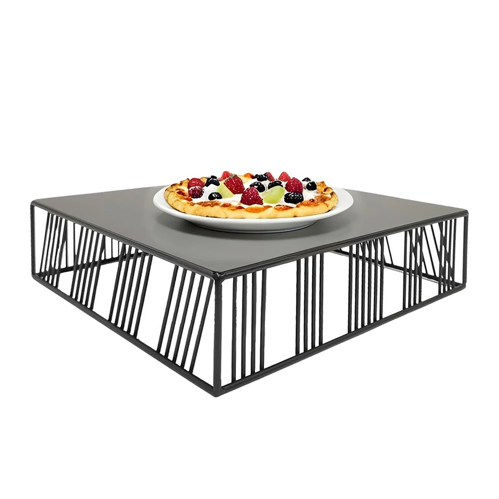 FixtureDisplays 12X12X3.3″ Multi-Purpose Metal Display Riser for Food & Home