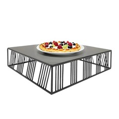 FixtureDisplays 12X12X3.3″ Multi-Purpose Metal Display Riser for Food & Home