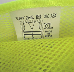 Peer BASICS yellow mesh vest High Visibility Reflective Mesh Safety size XL 4und