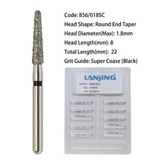 Dental Diamond FG Burs Round End Taper Cylinder Coarse High Speed Bur 850 856