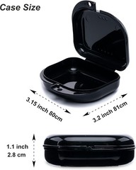 Retainer Case with Vent Holes, 4 Pcs Denture Cases, Durable & Similar Mouth G…