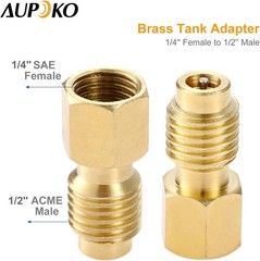 R134A Can Tap & Tank Adapter with Valve Core Remover – Durable Brass