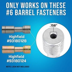 BARREL LOCK PLUNGER KEY Electric Gas Water Utility Tool Highfield Channel