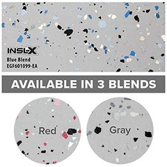 INSL-X PRODUCTS EGF601099-EA RED Combo Decorative Floor Flakes, 12 oz, Blue
