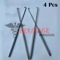 Arthroscopy Hook Knife 3mm & 5mm 4 PCs Set German Steel Arthroscopic instruments
