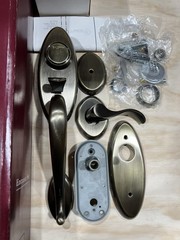 Baldwin 85345-050-2LFD Full Dummy Kit Landon Series Satin Brass-Black Finish NOS