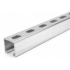 Zoro Select Fs-200Ss Al 60.00 Strut Channel,5 Ft. L,Aluminum,12 Gauge
