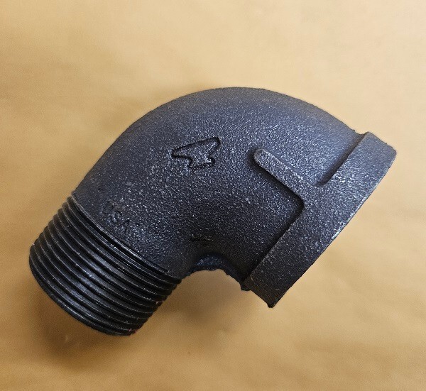1-1/4″ 90 Degree Street Elbow CL 150 Black Malleable-ANVIL-100% MADE IN USA