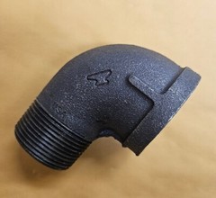 1-1/4″ 90 Degree Street Elbow CL 150 Black Malleable-ANVIL-100% MADE IN USA