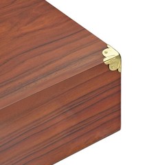 18x18x18mm Metal Box Corner Protectors Edge Guard Iron Gold Tone 48pcs