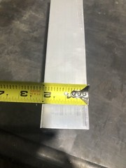 2” X 3-1/2” ALUM. 6061 FLAT BAR SOLID 10-3/8”Long Bar Stock Left Over Stock