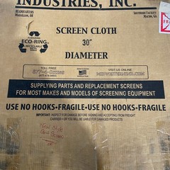 Midwestern Industries Round Separator Screen 30″ 30A8A024M 30 Mesh Eco-Ring