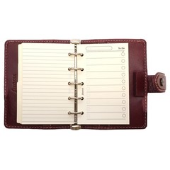Filofax Malden 021734 Personal Organizer Mini Burgundy Leather Japan Authentic