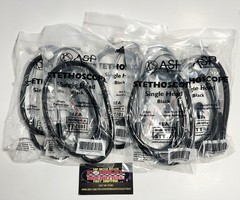 ASP Medical Stethoscope Single Head Black STT101 – Lot Of Five (5) – Brand New!