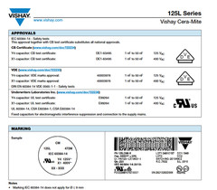 QTY (20) 125LS22BR VISHAY .022uf 400Vac-X1 125Vac-Y4 SUPPRESSION CERAMIC DISC