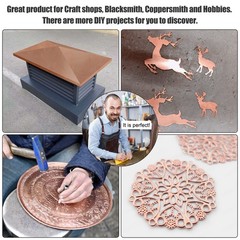 D.Matiall Copper Flashing – 16 Oz 24 Gauge – 10 Feet Length Copper