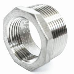 3″ x 2″ Stainless Steel Hex Reducer Bushing – NPT Pipe Reducer 3″ MNPT x 2″ FNPT
