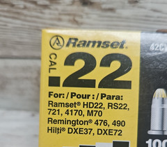 Ramset 42CW .22 Caliber Yellow master shot, triggershot, Hammer shot *10 Boxes*