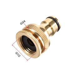 Brass Faucet Tap Quick Connector G1/2 G3/4 Hose Pipe Fitting