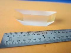 OPTICAL MIL SPEC PRISM RECTANGULAR LASER OPTICS AS PICTURED BIN#6V-12