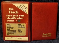 Fisch Wallets #1, 2, 3, 4, 5 Verify Genuine Gold Coins Detect Fakes Great Cond