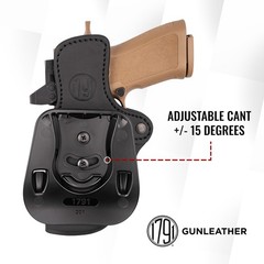 1791 GUNLEATHER P320 Paddle Holster – Optic Ready OWB CCW Leather Gun Holster…