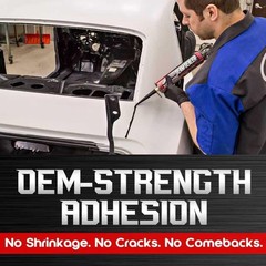 Seam Sealer Automotive Black Paintable Waterproof Polyurethane 10.5 oz