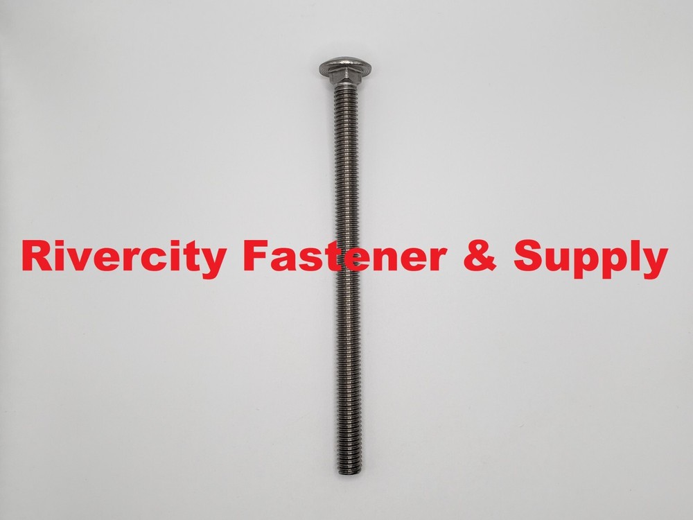 3/8-16×6 Stainless Steel Carriage Bolts 3/8x16x6 Screws 3/8-16 x 6″ 3/8x16x6
