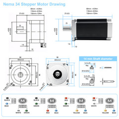 57 Nema23 86 Nema34 Stepper Motors Encoder Easy Servo Stepping Motor driver Kits