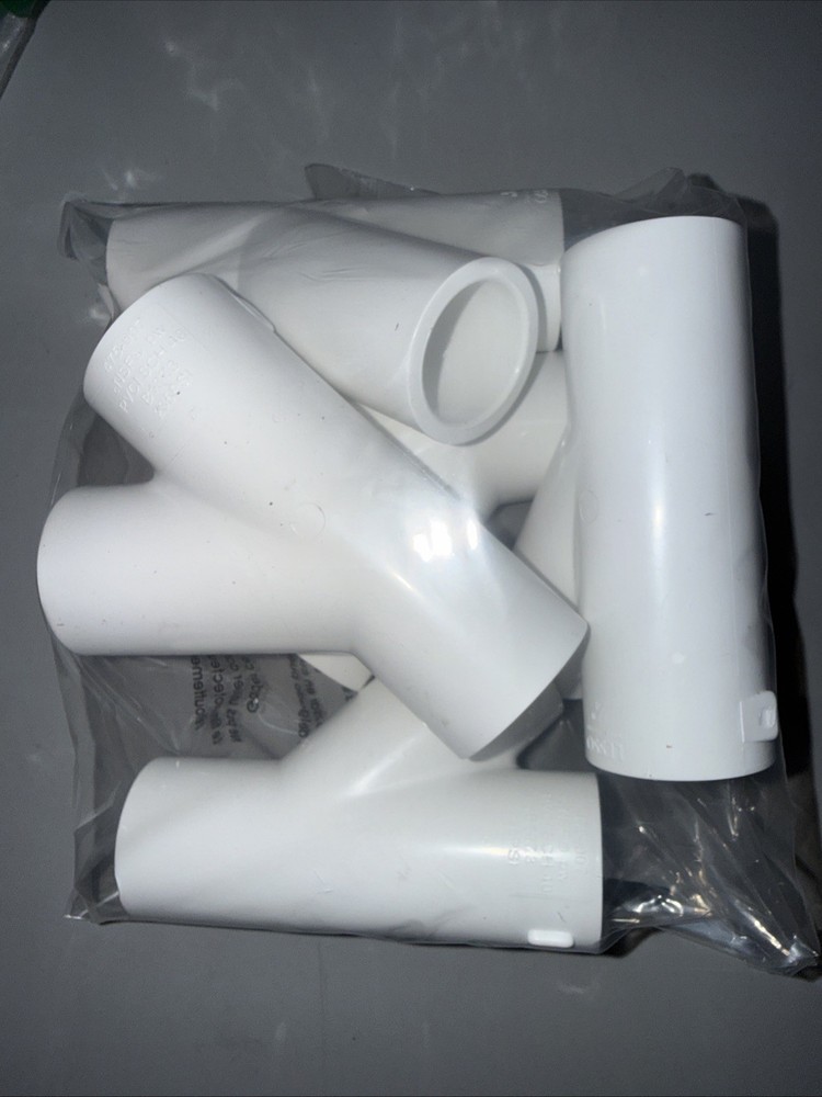 Lot Of 5 Lesso 475-007 PVC Wye Fittings 3/4” SCH 40 Slip x Slip x Slip