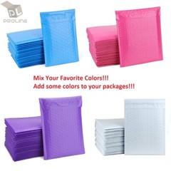 Mix Your Color 100 Poly Bubble Padded Envelopes Mailers #0 6×10 (Inner 6×9)