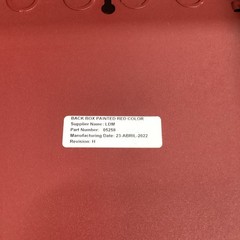 New LDM Fire Back Box Painted Red Color 05258 23 Apr 2022⚪️