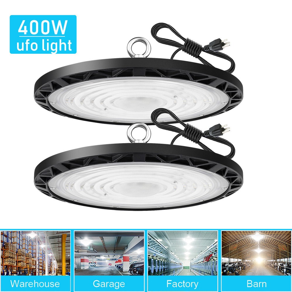 2Pcs 400W UFO Led High Bay Light Commercial Industrial Warehouse Led Shop Light