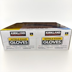 Kirkland Signature Nitrile Exam Multipurpose Gloves, Large – 400,( Count 2-200)
