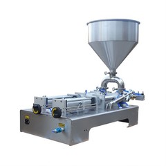 Liquid Paste Filling Machine Horizontal Pneumatic 50-500ml 800W Double Head