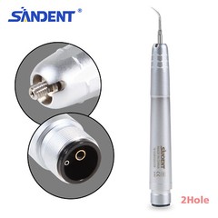 Dental Metal Ultrasonic Air Perio Scaler Handpiece Hygienist 2-Hole W/ 3 Tips st