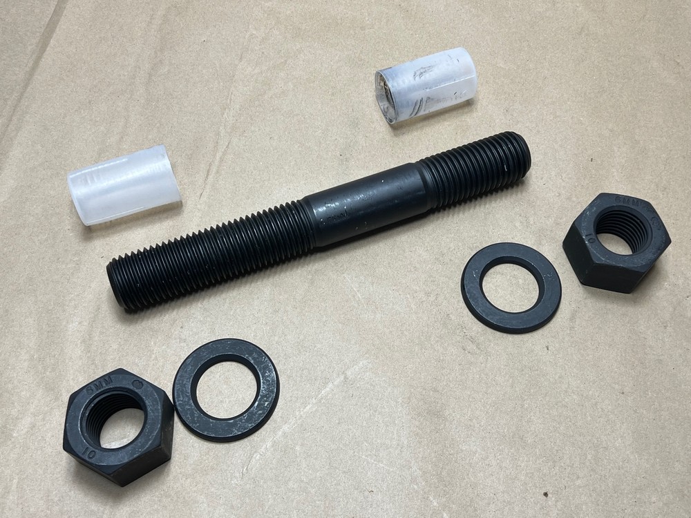 KPF Double Stud Bolt M36-4.0x290mm 12″ 10.9 Carbon Steel w/ Washer & Nuts