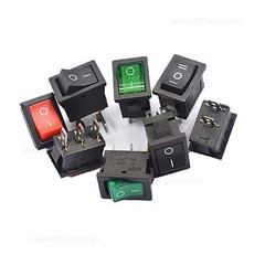 2 3 Position Rectangular Rocker Switch Latching On Off 2/3/4/6 Pin 250V 16A