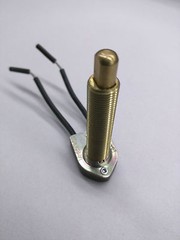 Brass Push button switch 3A 125V, 1 1/2″ thread,2-1/2″ leads (96.8-70)