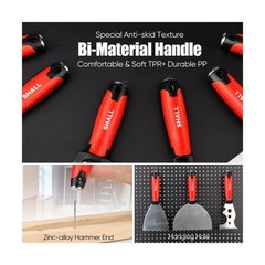 SHALL Drywall Tool Kit, 7 Pcs Stainless Steel Set Includes Putt… Fast USA SHIP