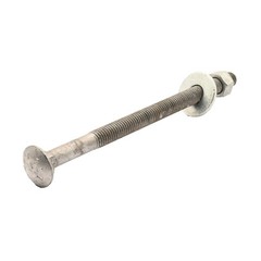 1/2″-13 x 8″ Hot Dipped Galvanized Carriage Bolt Kit w/Nuts & Flat Washers (25x)