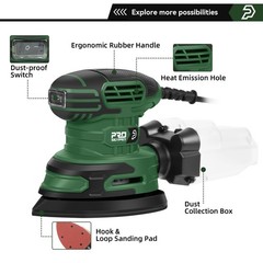 Prostormer Detail Sander, 13000RPM Mouse Sander, 1.6A Electric Palm Sanders w…