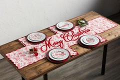 Mud Pie Embroidery Check Napkin Toile 18 X 18 42800125