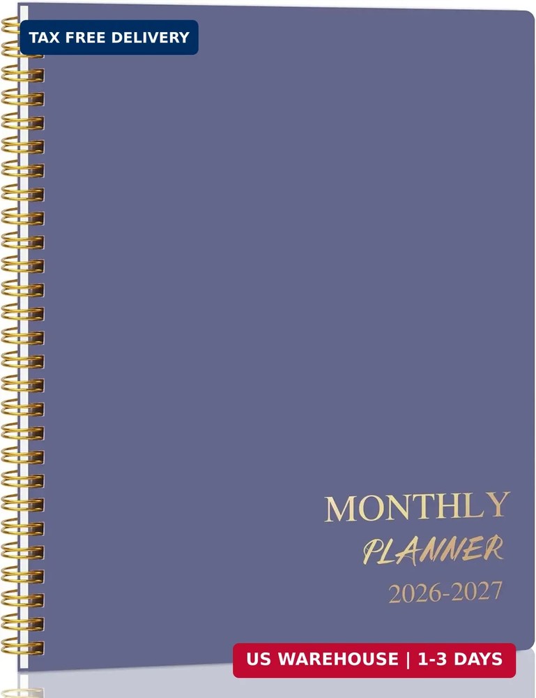 2026-2027 Monthly Planner – 2 Year Monthly Planner 2026-2027, Hard Cardboard Cov