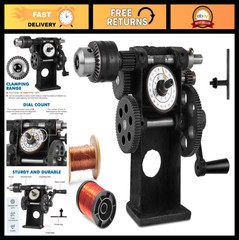 Coil Winding Machine Hand Winder 1/16″-1/2″ with Counter for Motor & Guitar Coil