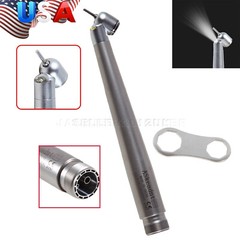 LED Dental Surgical Handpiece 45° Angle 2 Hole Borden Rear Exhaust Impact Air