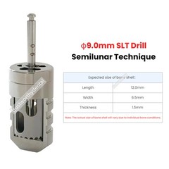 Dental Bone Collector Drill SLT Semilunar Technique Bone Harvest GBR Drill USA