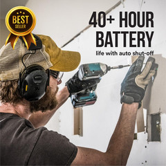 3M Worktunes Connect Bluetooth Hearing Protection Earmuffs 26dB Noise Reduction