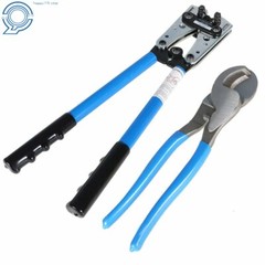 Battery Cable Lug Crimping Tool Wire Crimper For 10-0AWG +1 Wire cutter
